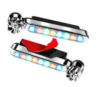 Auto LED Lights - 2 Pack Wind Powered Beacons, Vehicle Mount Safety Lights, 2 Piece Vehicle Running Light Set | Energy Efficient Roadside Markers, Wind Power Accessory for Bikes Trucks