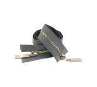Auto Lock Metal Zipper Double Slider, 5# 80/100/120cm, for Jacket Coat, Repair DIY Clothing, Sewing Accessory