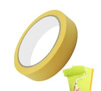 Auto Masking Tape - Heat-Resistant Adhesive Yellow 220cm - Car Body Masking Paper Roll Painter Tape - for Vehicle Truck RV Automotive Furniture Advertising Refinishing Painting Crafts