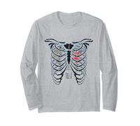 Auto Mechanic Engineer Car Enthusiast Engine Skeleton Long Sleeve T-Shirt