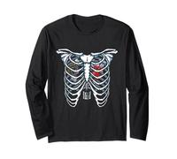 Auto Mechanic Engineer Car Enthusiast Engine Skeleton Long Sleeve T-Shirt