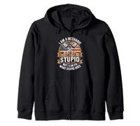 Auto Mechanic Fixer Design with Tool Expertise Zip Hoodie