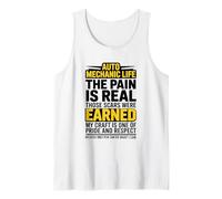 Auto Mechanic Pain is Real for Automotive Mechanic Tank Top