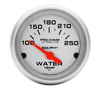 Auto Meter 4337 Ultra-Lite Electric Water Temperature Gauge, Silver