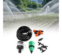 Auto Micro Irrigation System, Efficient Garden Watering Kit for Plant Flower Bed Lawn with 5m Hose 13 Accessories Plastic Material Convenient Time Saving for Balcony