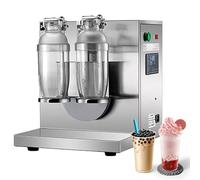 Auto Milk Tea Shaker Machine, Double-Frame Bubble Tea Mixer with Smart Timer, 4 Cups, for Boba, Cocktails & Juice 110V