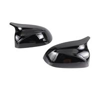 Auto Mirror Cap For BMW For X3 G01 For X4 G02 For X5 G05 For X6 G06 For X7 G07 G08 For IX3 2018-2023 M Style Black Rear Side View Mirror Covers Shell Replacement Side Mirror Covers(Black-2pcs)