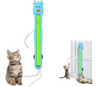 Auto Motion Flying Rope Cat Toy, Automatic Electric Wall Mounted Interactive Cat Toy, Flying Rope With Adjustable Modes For Cats, From Lazy To Crazy, Hands-Free Exercise, For Indoor Cats (Blue)