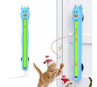 Auto Motion Flying Rope Cat Toy, Automatic Electric Wall Mounted Interactive Cat Toy, Smart 360° Flexible String Movement Kitten Toys, Boredom Relief & Daily Exercise