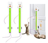 Auto Motion Flying Rope Cat Toy, Automatic Wall Mounted Interactive Cat Toy for Indoor Cats, Electric Hands Free Exercise Toy with Moving Rope, Boredom Relief and Daily Activity (GN*1PC) (GN*2PCS)