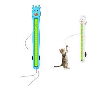 Auto Motion Flying Rope Cat Toy,from Lazy to Crazy, Automatic Electric Wall Mounted Interactive Cat Toy, Hands-Free Motion, Hands-Free Exercise & Boredom for Indoor Cats (blue-1pcs)