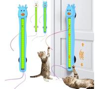 Auto Motion Flying Rope Cat Toy, From Lazy to Crazy, Automatic Electric Wall Mounted Interactive Flyinng Cat Toys for Indoor Cats, Hands-Free Exercise & Boredom Relief, Gift for Cats Lovers(#A)