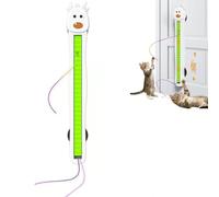 Auto Motion Flying Rope Cat Toy from Lazy to Crazy, Hands-Free Exercise and Boredom Relief, Automatic Electric Wall Mounted Interactive Cat Toy for Indoor Cats Training and Daily Play (Blue) (white)