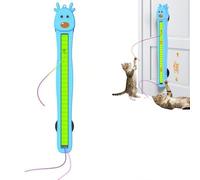 Auto Motion Flying Rope Cat Toy from Lazy to Crazy, Hands-Free Exercise and Boredom Relief, Automatic Electric Wall Mounted Interactive Cat Toy for Indoor Cats Training and Daily Play (blue)