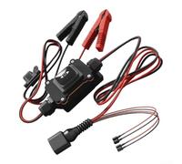 Auto Motor Test Cable For Handbrake Wiper Window Motors | Standalone Tester No Computer Required With Clips Fuse For Brake Pad For Service, 18X26x2cm Black Red