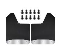 Auto Mud Flaps Splash Guards Universal Car Mud Flaps Stainless Steel Night Reflectors Splash Guards RV Trailer Truck Pickup