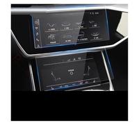 Auto Navigation Screen Protector For A6 For A7 For C8 2019 2023 2PCS TPU Car GPS Navigation LCD Screen Protective Anti Fingerprint Anti Scratch Film Accessories Tempered Glass Screen Protector