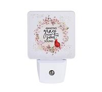 Auto ON/Off Plug in LED Night Light - Automatic and Safe, Illuminates and Adds The Perfect Touch to Any Room | Let Your Light Shine Nightlight - Amazing Grace How Sweet The Sound