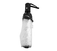 Auto Open Close Folding Umbrella, Outdoor Windproof Umbrella Transparent Rain Umbrellas Folding Portable Tri Fold Ladies Fashion Umbrella Automatic Umbrella (Black)