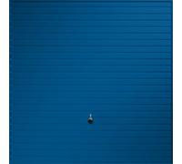 Auto Over Elizabethan Horizontally Ribbed Up & Over Signal Blue Canopy Garage Door, (H)2039mm (W)2399mm (T)40mm