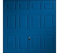 Auto Over Georgian 12-Panelled Up & Over Signal Blue Retractable Garage Door, (H)2039mm (W)2579mm (T)40mm