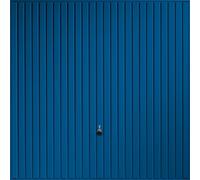 Auto Over Regency Vertically Ribbed Up & Over Signal Blue Retractable Garage Door, (H)2039mm (W)2579mm (T)40mm