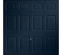 Auto Over Victorian 12-Panelled Up & Over Steel Blue Retractable Garage Door, (H)2039mm (W)2424mm (T)40mm