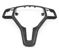Auto Panel Interior For Mercedes For Benz C E GLK GLA CLA CLS Class W176 W204 W212 GLK204 W218 W156 Car Steering Wheel Frame Trim Cover Interior Panel(Black Carbon Fiber)