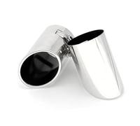 Auto Parts Replacement for VW For P&assat B6 3C 2005-2010 MUFFLER TAIL PIPE TAILPIPE END CHROME TRIM 2PC STAINLESS STEEL EXHAUST TIP Car Exhaust Tip Pipe