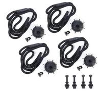 Auto Parts Universal Rear Shelf Straps Ball Holding Cord Vehicle Tailgate Lanyard Trunk Storage Package Tray Lid Rope Nylon Sling(4pcs)