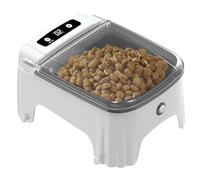 Auto Pet Dispenser Feeder - Digital Timer Bowl, Indoor Cat Puppy Device | Powered Smart with Adjustable Portions Convenient Food Station Freshness Preservation for Multiple Meal Small House Pets