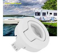 AUTO Plastic Flush Pull Hatch Latch Slam Latch for RV Marine Boat, Hatch Round Pull Latch, Marine Slam Latch, Hatch Round Pull Latch (White | Blue)(White) for white slam latch flush pull latc