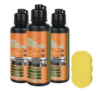 Auto Plastic Restorer Kit, Car Interior Scratch Remover, Plastic Trim Restorer, Plastics Polish, Prevents Aging & Cracks, Long-Lasting Shine, for Automotive Exterior & Interior (3PC)