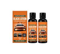 Auto Plastic Restorer Kit, Car Plastic Restorer, Car Plastic Restorer Kit, for Interior & Exterior, Revives Faded Trim, Prevents Aging & Cracks, Long-Lasting Shine Color and Shine of Automotive (2Pc)