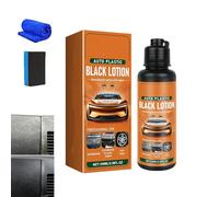 Auto Plastic Restorer Kit, Plastic Restorer for Cars, 100ml Black Lotion Auto Plastic with Sponges, Auto Plastic Black Lotion, Restores The Original Color and Shine of Automotive Plastics (1PC)