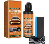 Auto Plastic Restorer Kit, Plastic Restorer for Cars, 100ml Car Interior Care Restorer Kit, Can Restore the Luster of Faded Plastics and Rubbers, Fast & Easy, for SUV, Truck, Or Motorcycle (1 Pcs)