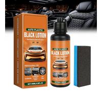 Auto Plastic Restorer Kit,Plastic Restorer for Cars, 100ml Car Interior Exterior Cleaner with Sponges, Restore Faded Plastics & Rubbers, Restores Original Shine of Automotive Plastics (1pc)