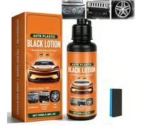 Auto Plastic Restorer Kit, Quick-Acting Instant Black Lotion for Car Interior Exterior, Can Restore The Luster of Faded Plastics and Rubbers, Deep Nourishment & Long-Lasting Protection (1pc)