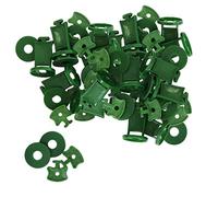 Auto-plaza 100 Sets Greenhouse Support Clip Fixing Twist Clips Plastic Shading Clips/Washers/Extenders Clips, for Bubble Wrap Sunshade Net Insulation