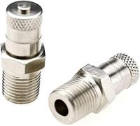 Auto-plaza 2 pcs 1/8 Inch BSPT Schrader Tank Valve 25mm Wheel Air Compressor 35 Bar 500 PSI