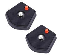 Auto-plaza Pair of Universal Tripod SLR Camera Quick Release Plate 1/4inch Screw 785PL Compatible with Manfrotto Modo Most Models