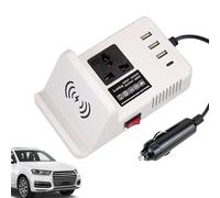 Auto powers Converter - Car Laptop Adapter, 200W Charging Unit | Rapid USB Charging Port Efficiency Technology, Advanced Automotive Electricity Transfer Supply Equipment Device System Hardwar
