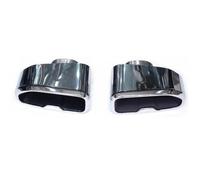 Auto Protection 1 Pair For BMW X3 X4 G01 G02 G08 2018-2021 Exhaust Pipe Upgrade Square Tip Nozzle Stainless Steel Muffler Exhaust Head(SiIver)