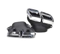 Auto Protection For Benz S-Class 2014-2016 Exhaust Pipe Modification For S63 Stainless Steel Black Muffler Tip Nozzle(SiIver)