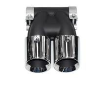 Auto Protection For Porsche Cayman 2016-2024 Exhaust Pipe Double Outlet Muffler Tip Nozzle For 981 987 718 Boxster GTS Exhaust Head(Silver)