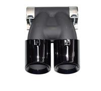 Auto Protection For Porsche Cayman 2016-2024 Exhaust Pipe Double Outlet Muffler Tip Nozzle For 981 987 718 Boxster GTS Exhaust Head(Black)