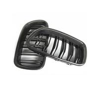 Auto Radiator Grille Compatible With BMW For 5-Series For F10 For M5 2011-2016 2Pcs Carbon Fiber Style Car Front Dual Slat Radiator Bumper Center Grilles