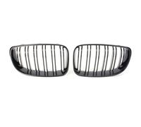 Auto Radiator Grille Compatible With BMW For E81 E87 For 1 Series 2008 2009 2010 2011 Gloss Black 2Pcs Car Front Radiator Bumper Center Mesh Grille