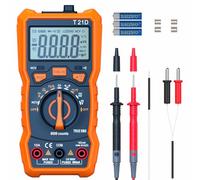 Auto-Ranging Digital Multimeter, TRMS 6000 Counts AC DC Voltmeter Ohm Volt Amp Meter, Electrical Multimeter Tester with NCV, Measure Capacitance Current Resistance Temp Continuity Diode Duty Cycle