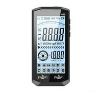Auto Ranging Digital Multimeter with NCV Test Large LCD Screen AC DC for Voltage Current Resistance Capacitance Temperature Meter for Electrical Automotive DIY Home Repair 15x7.5cm Red Black(Black)
